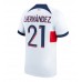 Paris Saint-Germain Lucas Hernandez #21 Borte Drakt 2023-24 Kortermet